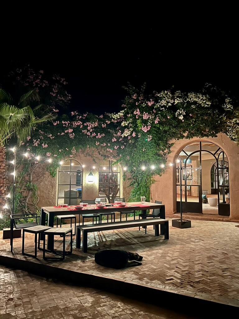 Dîner guirlandes
